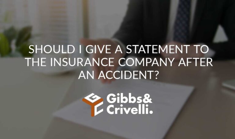 Should I Give a Statement to the Insurance Company After an Accident?