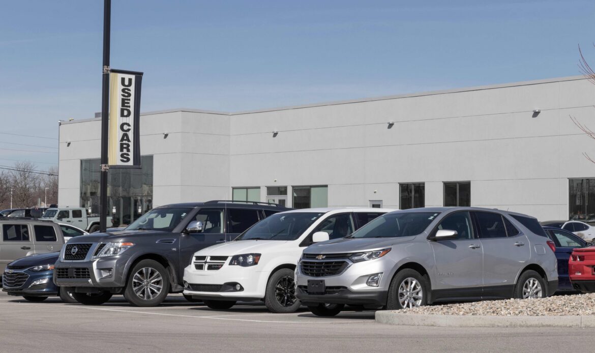 used car dealership lot resale value american