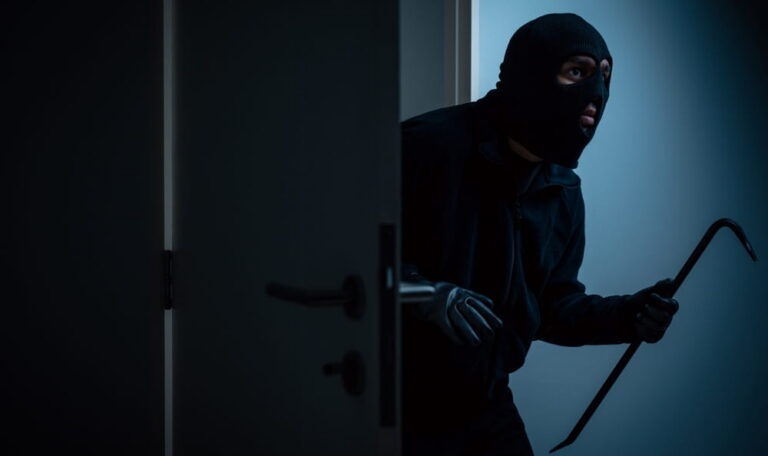 Intruder entering property due to inadequate security measures in Texas