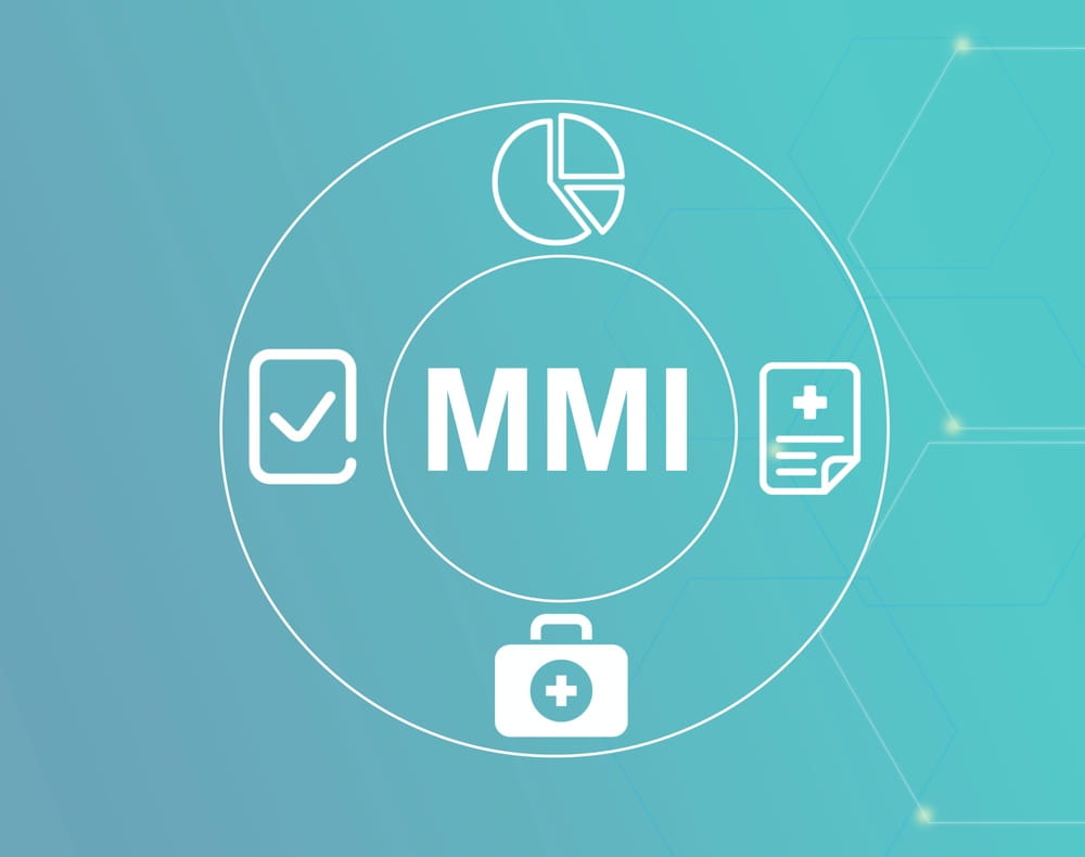 MMI icon graphic representing maximum medical improvement in a Texas work injury case